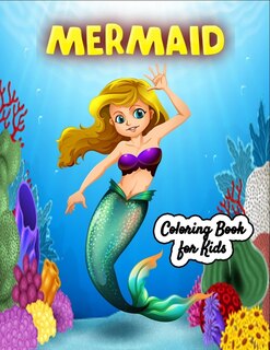 Front cover_Mermaid coloring book for Kids