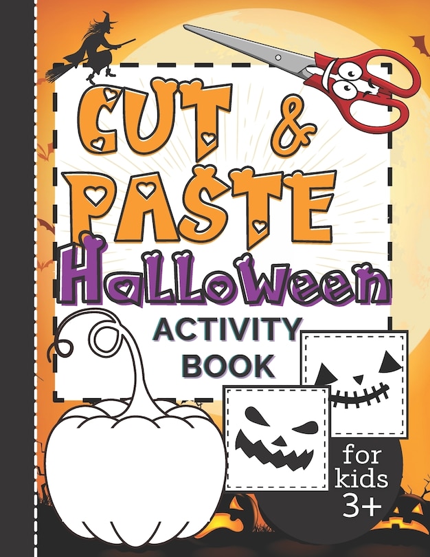 Couverture_Cut & Paste Halloween Activity Book for Kids 3+