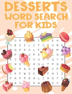 Front cover_Desserts Word Search For Kids