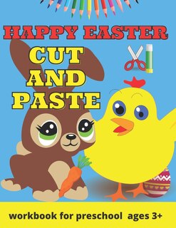 Front cover_Happy Easter Cut and Paste Workbook for Preschool