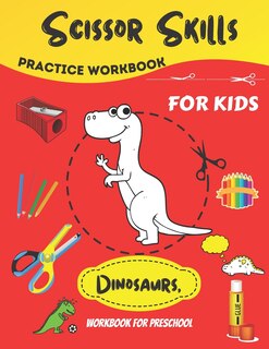 Couverture_Dinosaur, Scissor Skills For Kids