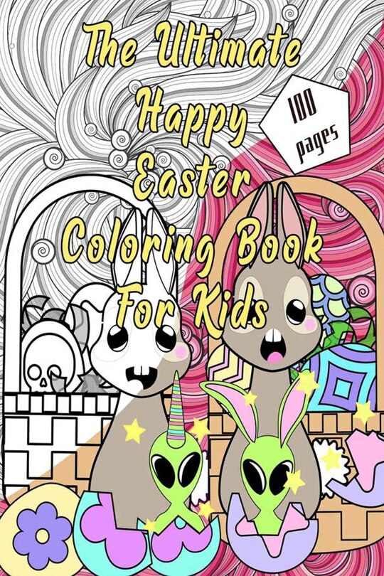 Front cover_The Ultimate Happy Easter Coloring Book for kids