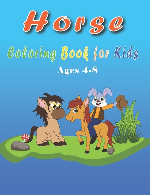 Front cover_Horse Coloring Book for Kids