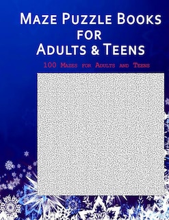 Front cover_Maze Puzzle Books for Adults & Teen