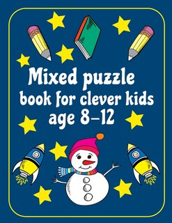 Front cover_Mixed Puzzle Book for Kids Ages 8-12