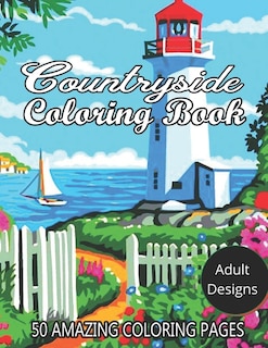 Front cover_Countryside Coloring Book Adult Designs 50 Amazing Coloring Pages