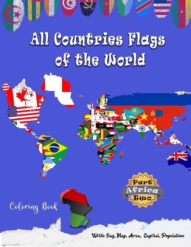 Front cover_All Countries Flags of the World Coloring Book