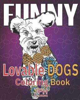Couverture_Funny Lovable dogs coloring book