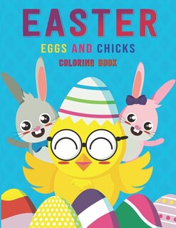 Front cover_Easter Eggs and Chicks Coloring Book