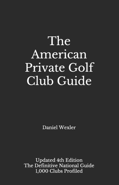 Couverture_The American Private Golf Club Guide