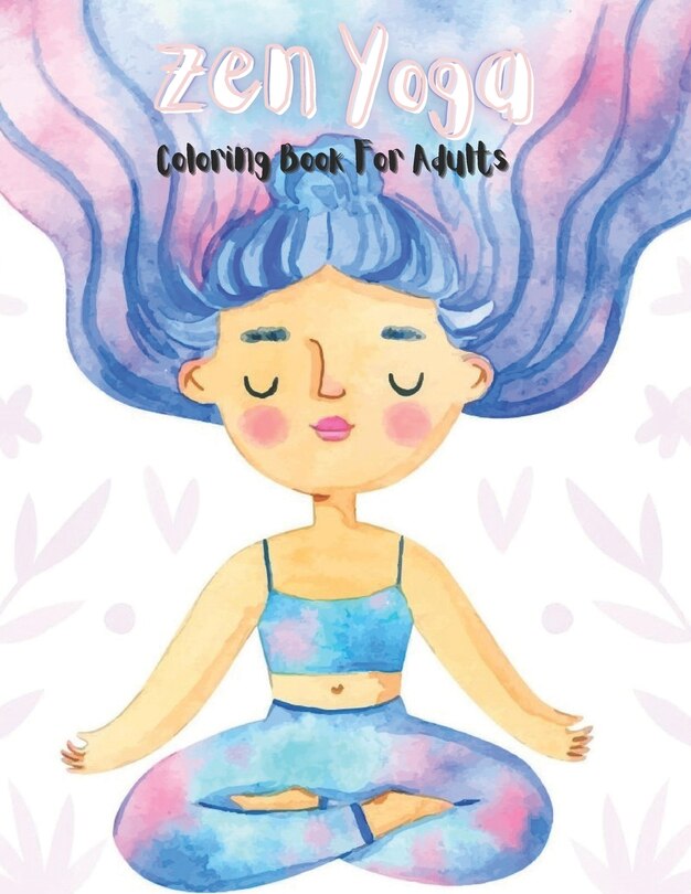 Front cover_Zen Yoga Coloring Book For Adults