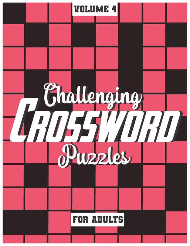 Front cover_Challenging Crossword Puzzles For Adults