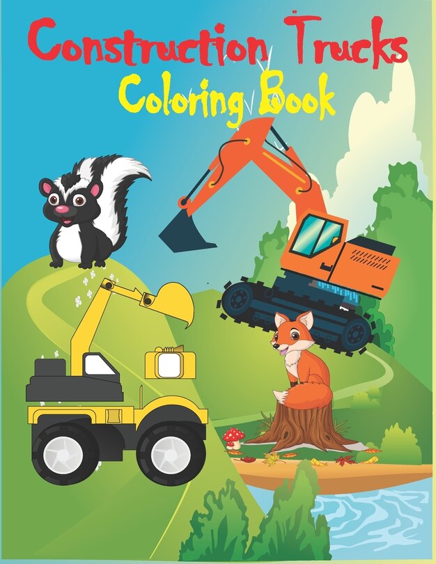 Couverture_Construction Trucks Coloring Book
