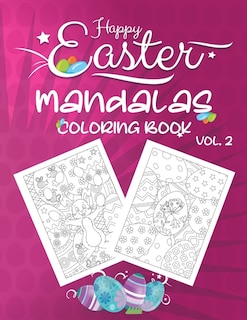 Couverture_Happy Easter Mandalas Coloring Book Vol.2