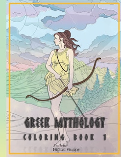 Front cover_Greek Mythology Coloring Book 1 for Adults