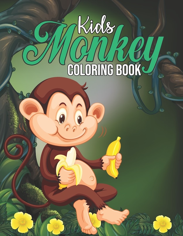 Couverture_Kids Monkey Coloring Book