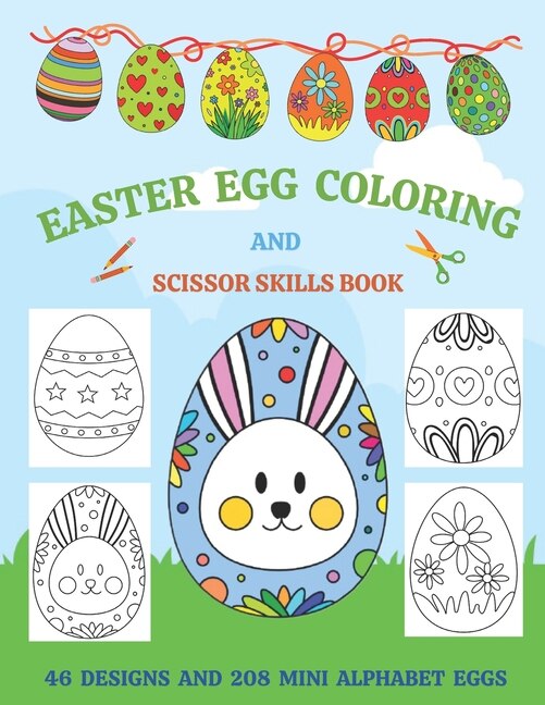 Couverture_Easter Egg Coloring And Scissor Skills Book