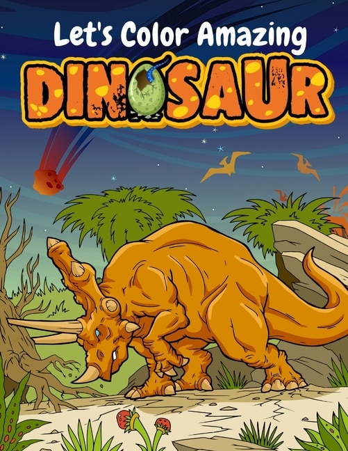 Couverture_Let's Color Amazing Dinosaur