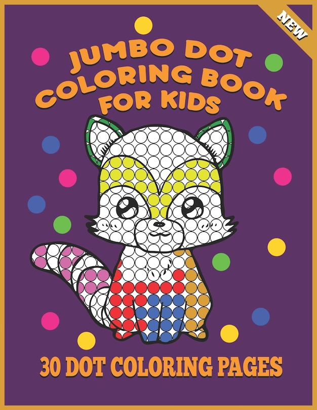 Front cover_Jumbo Dot Coloring Book For Kids