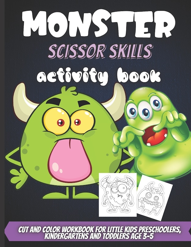 Front cover_Monster Scissor Skills Activity Book