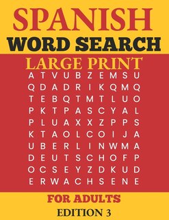 Front cover_Spanish Word Search for Adults Large Print