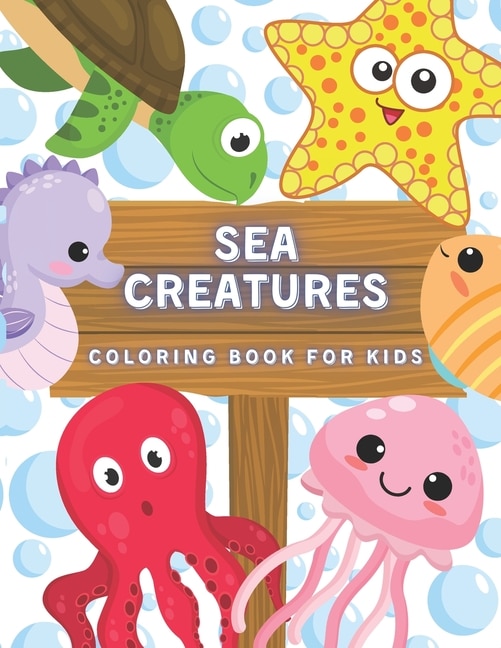 Couverture_Sea Creatures Coloring Book For Kids