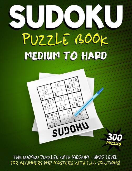 Couverture_Sudoku Puzzle Book Medium to Hard