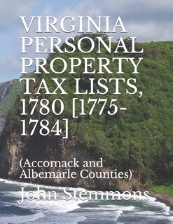 Front cover_Virginia Personal Property Tax Lists, 1780 [1775-1784]