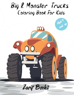 Front cover_Big & Monster Coloring Book For Kids Ages 4 and Up