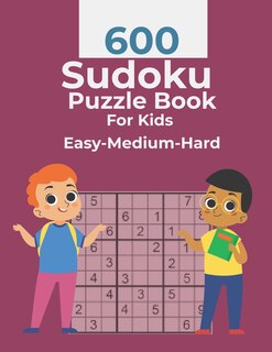 Front cover_600 Sudoku Puzzle Book For Kids Easy-Medium-Hard