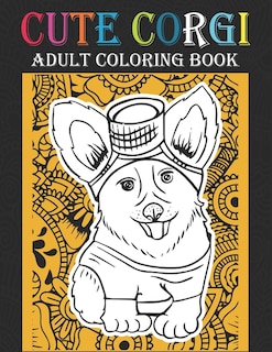 Couverture_Cute Corgi Adult Coloring Book
