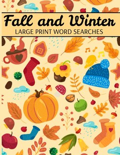 Front cover_Fall And Winter Large Print Word Searches