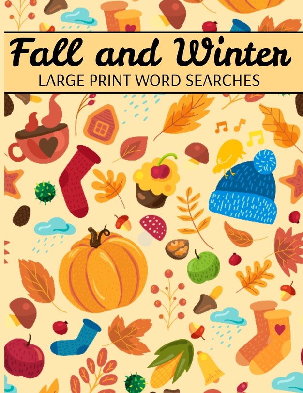 Front cover_Fall And Winter Large Print Word Searches