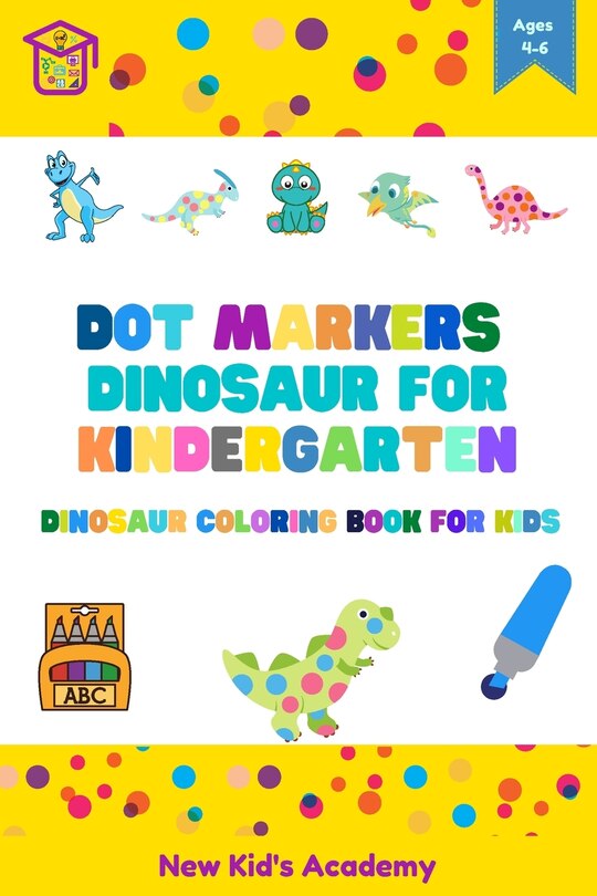 Couverture_Dot markers dinosaur for kindergarten
