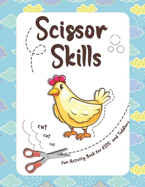 Scissor Skills fun Activity Book for KIDS and Toddlers: this Activity book helps your child practice cutting, in a fun and useful way, fun animals to cut, for Toddlers and kids age 3-6