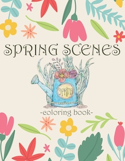 Couverture_spring scenes coloring book