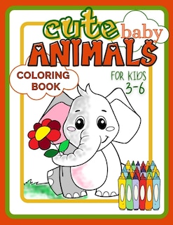 Couverture_Cute Baby Animals Coloring Book for Kids 3-6