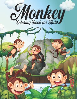 Front cover_Monkey Coloring Book for Kids