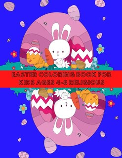 Front cover_Easter Coloring Book for Kids Ages 4-8 Religious
