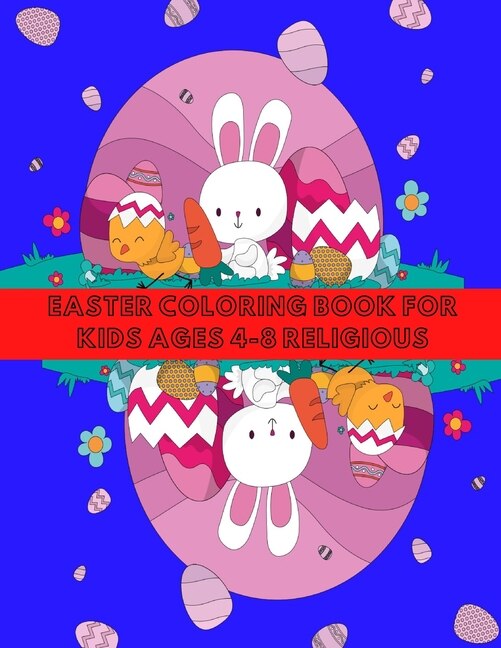 Front cover_Easter Coloring Book for Kids Ages 4-8 Religious