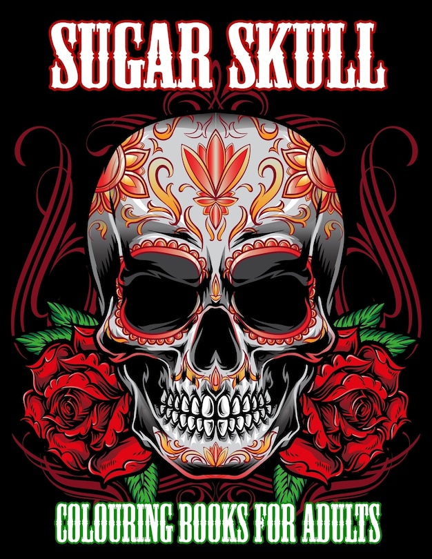 Couverture_Sugar Skull Colouring Books for Adults