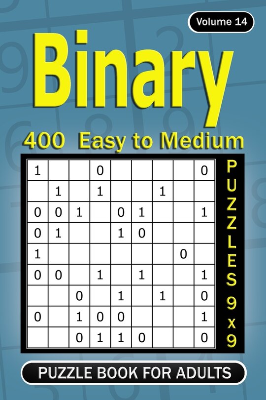 Front cover_Binary puzzle books for Adults