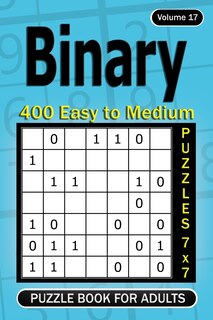 Front cover_Binary puzzle books for Adults