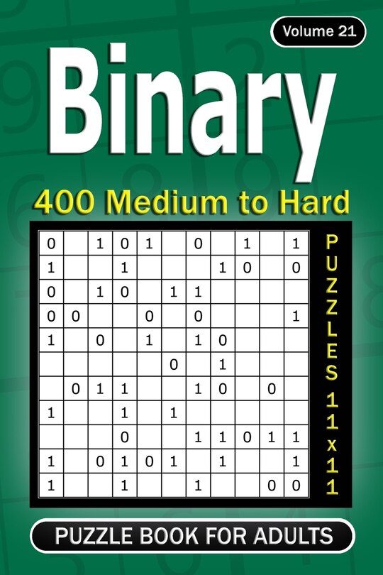 Couverture_Binary puzzle book for Adults
