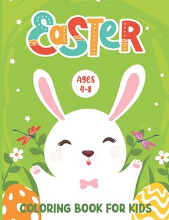 Front cover_Easter Coloring Book for Kids Ages 4-8