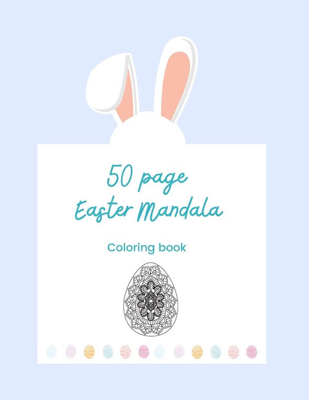 Front cover_50 Mandala Easter Coloring Pages