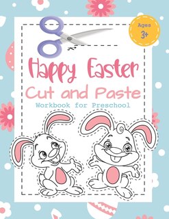 Front cover_Happy Easter Cut and Paste Workbook for Preschool