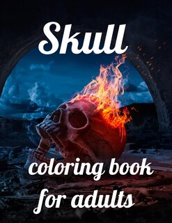 Front cover_Skull coloring book for adults
