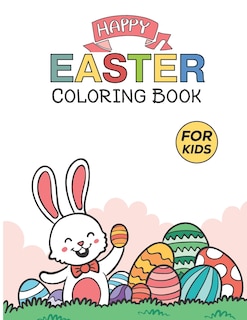 Front cover_Happy Easter Coloring Book For Kids