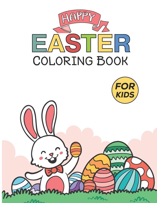 Front cover_Happy Easter Coloring Book For Kids